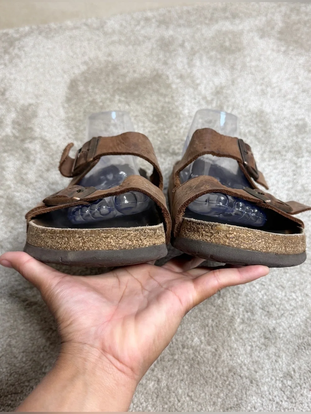 Birkenstock Men’s Arizona Sandals Leather in Habana Oiled Brown 11